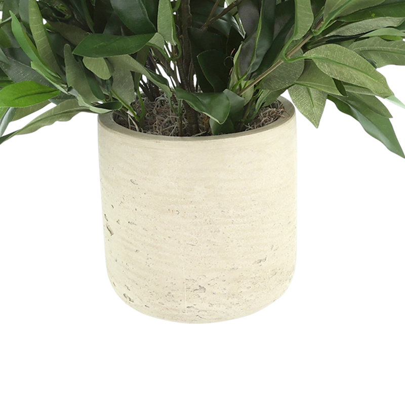Faux Olive Tree Plant in Fiberstone Pot