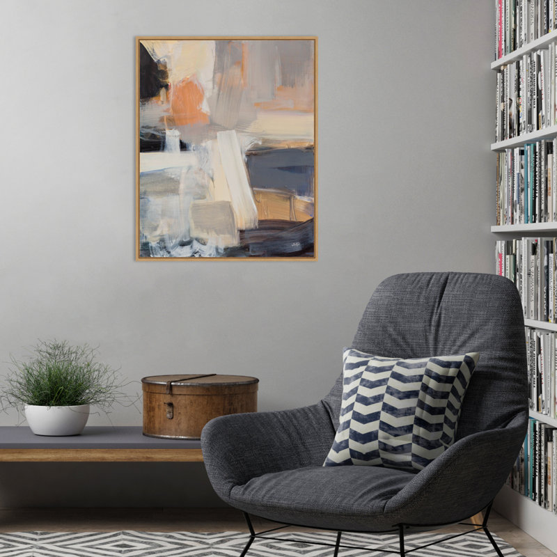 «Beale Street Abstract I» par Julia Purinton, H 28 po x l 23 po x P 2 po
