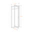 Portemanteau avec barre de suspension en métal blanc Morgan, H 72,03 po x l 25,38 po x P 25,38 po Morgan
