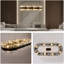 Maebh 35.4" Luxury Dimmable Crystal Chandelier, Modern Matte Black Square/Rectangle Dining Room Chandeliers