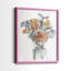 Arrangement floral aquarelle I - impression encadrée de qualité supérieure - prête à être accrochée - aucun clou requis - aucun clou requis-1802755581-1802755575