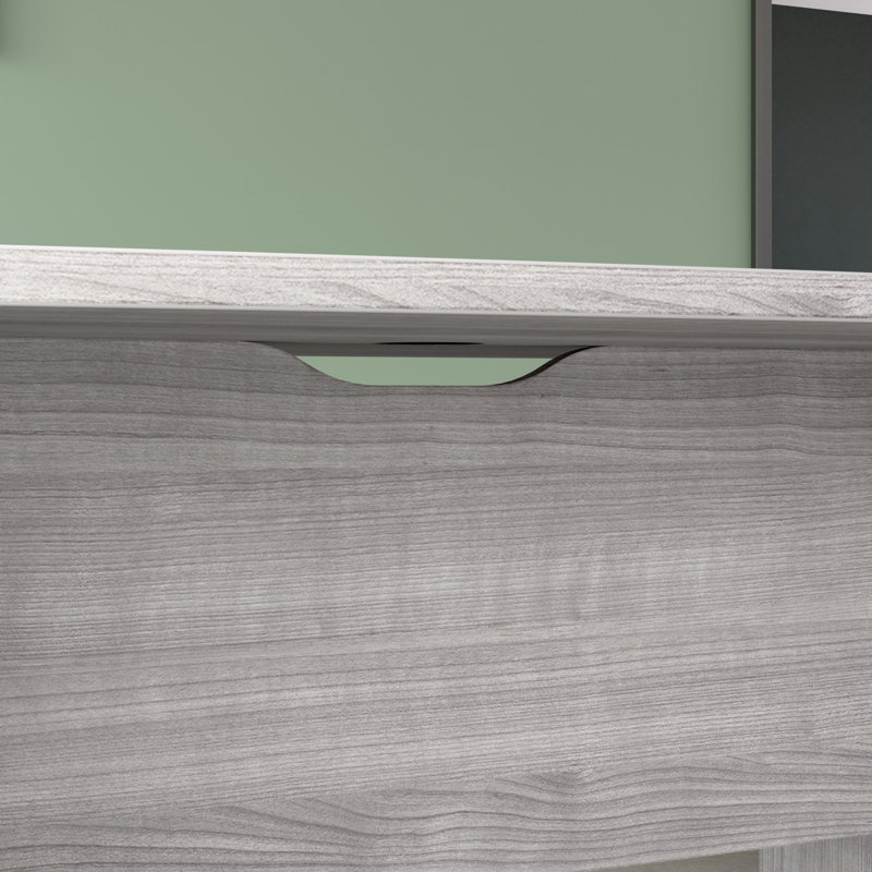71.54'' Boat Shaped Conference Table, Platinum Gray