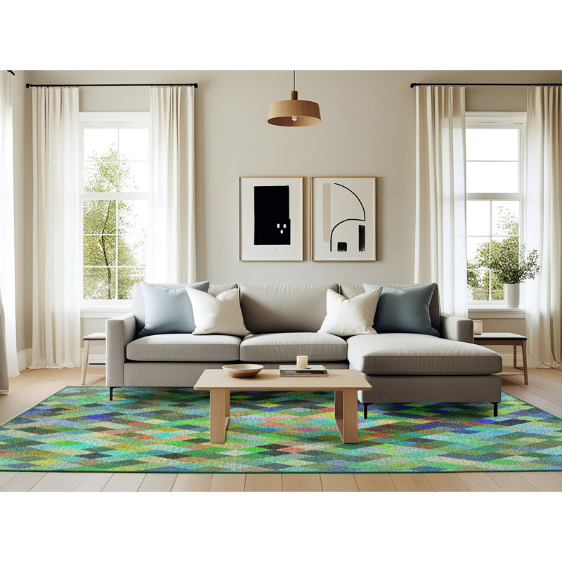Bayviewpark Geometric Indoor Rug, Rectangle 6' x 9'