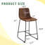 Ensemble de 2 tabourets de bar de style minimaliste moderne - noir, convenant à la cuisine, au bar et à la maison moderne-147650878
