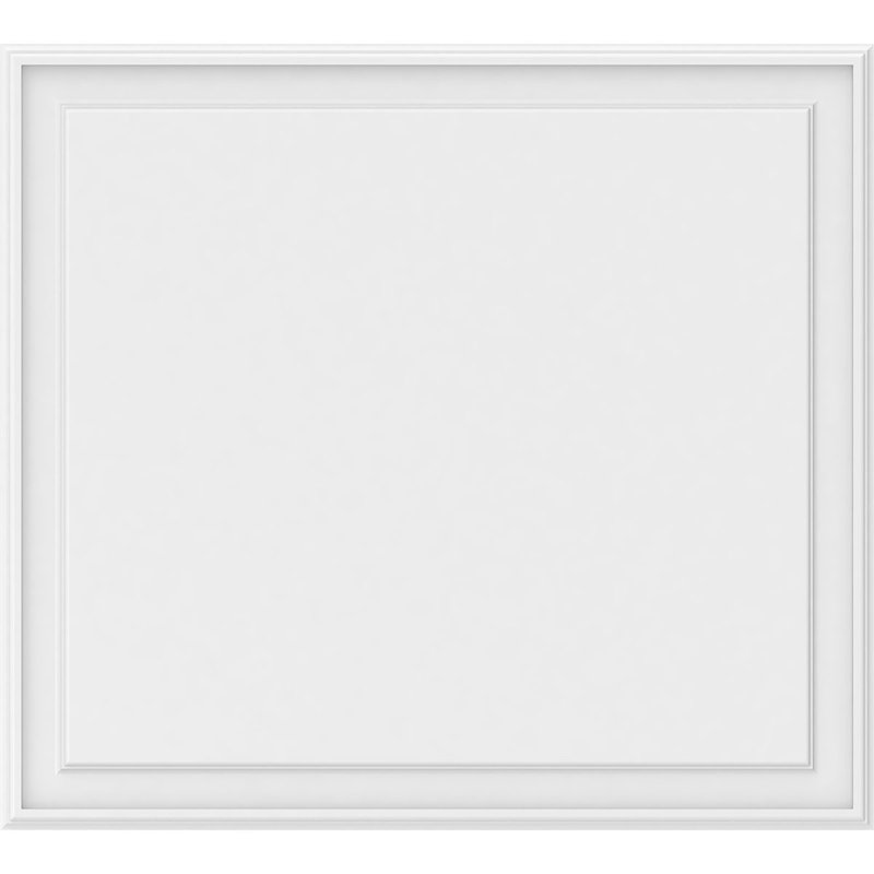 Panneau mural surélevé en PVC blanc Legacy, H 36 po x l 40 po x P 0,63 po