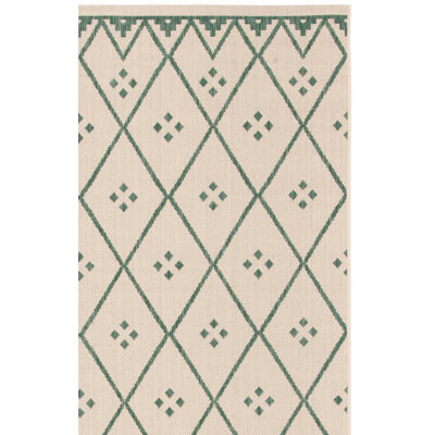 Courtyard Performance Geometric Indoor/Outdoor Area Rug