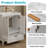 24" White Bathroom Vanity With Ceramic Sink