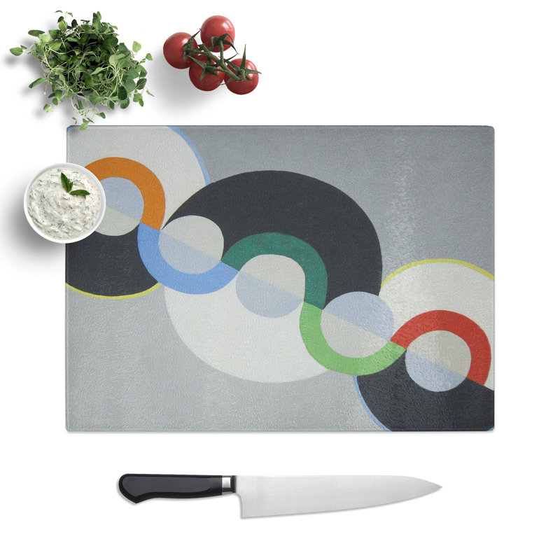 Endless Rhythm by Robert Delaunay Chopping Board, 28.5cm W x 39cm L
