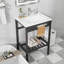 Lavabo de salle de bain console rectangulaire 24 "avec pieds 18"