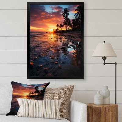 " Dominican Tropical Sunset Reflections III "