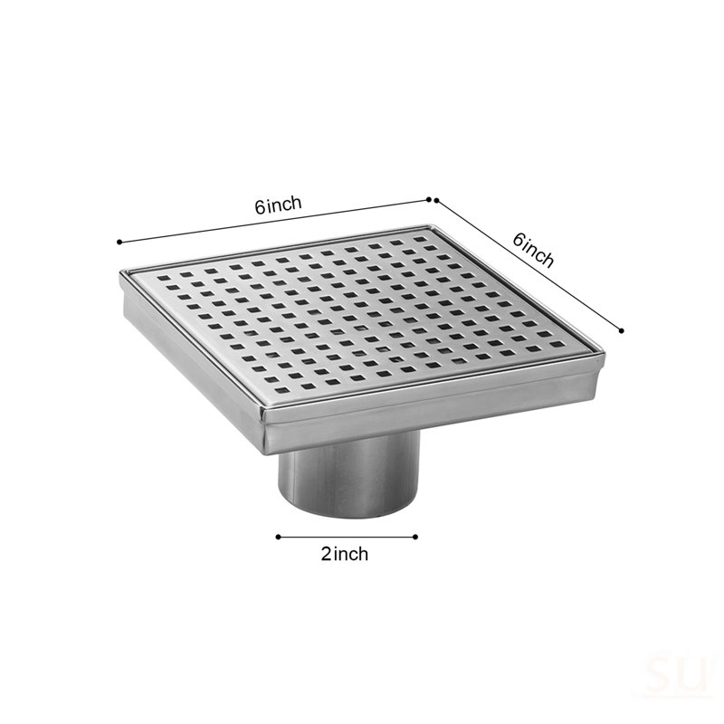 Drain de plancher de douche 6 pouces