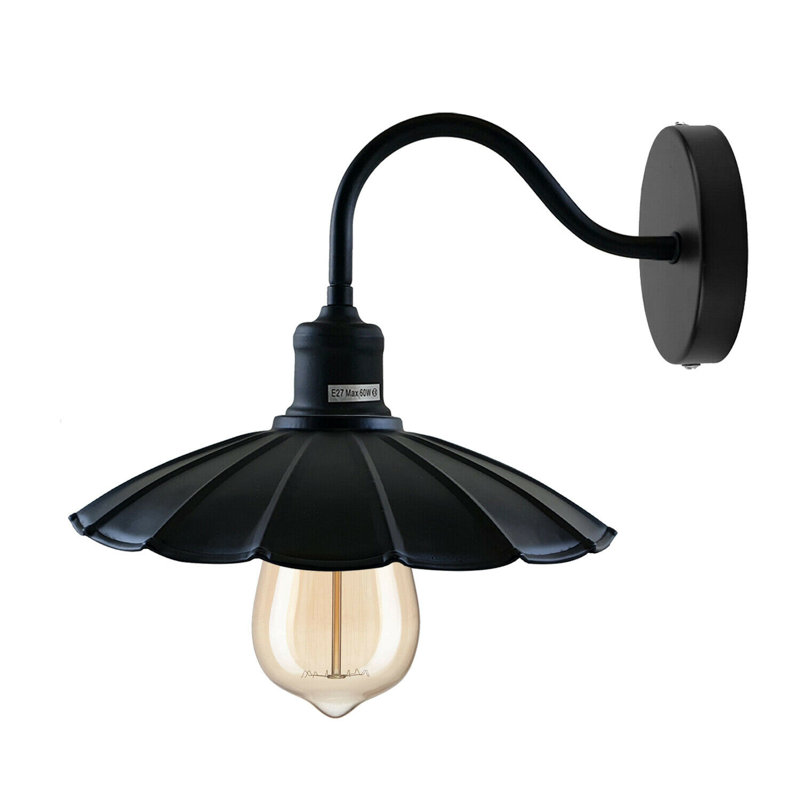 Rayden Armed Sconce, Black