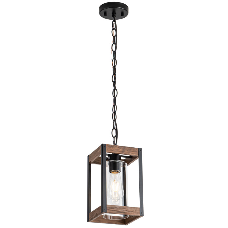 Luminaire suspendu rectangulaire 1 lumière Canala