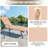 70" x 22.3" Extra Long Chaise Lounge Cushion – 3.4" Thick Fade-Resistant Pad with Removable Machine-Washable Cover – Water-Resistant Replacement Cushion for Outdoor Patio Sun Loungers-1137738121-1137738224