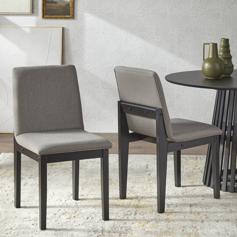 Parisi 19'' H Upholstered Side Chair, Black