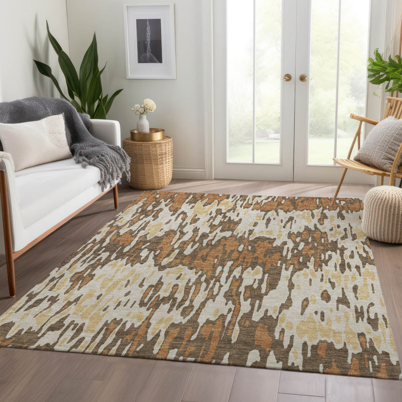 Premium Machine Washable Jahnke AMF986 Stripes Rug, Rectangle 2 pi 6 po x 3 pi 10 po