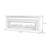 Gray Solid + Manufactured Wood Freestanding TV Cabinet Fireplace-118445675-118445681