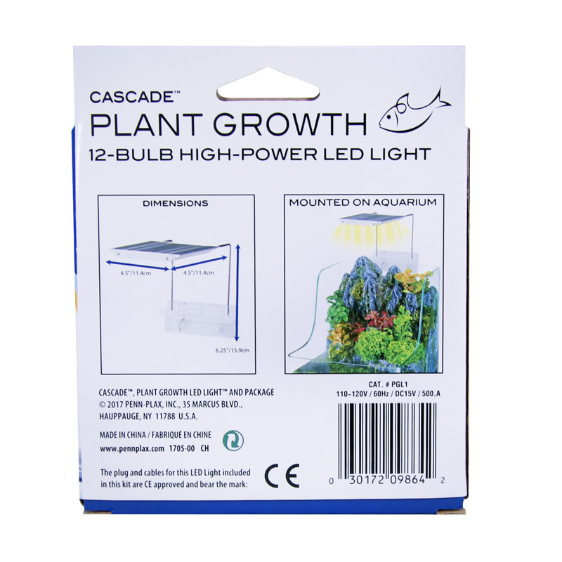 Compact Multicolor LED Clip-On Light for Aquariums