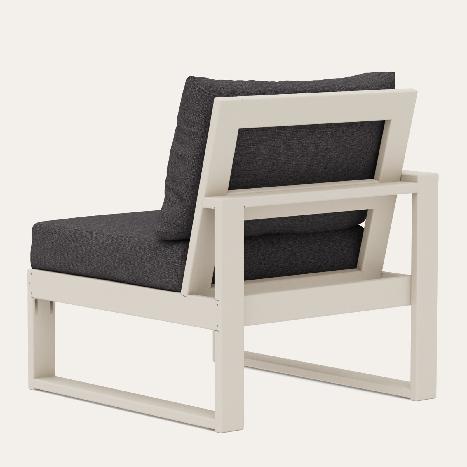 Edge Patio Lounge Chair, Ash Charcoal, Sand