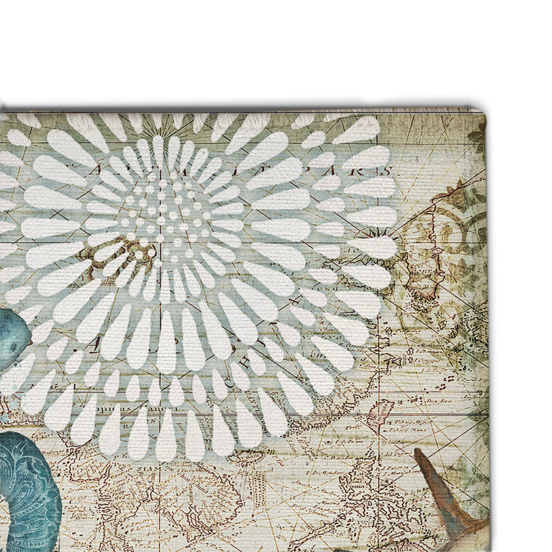Tapis décoratif en chenille Bay Turtles, Rectangle 3 pi x 5 pi