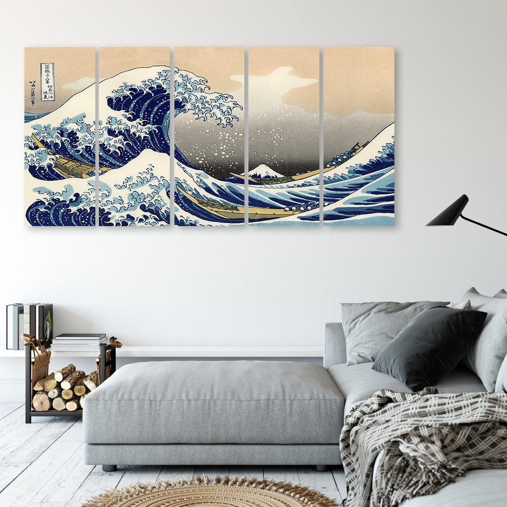 Leinwandbild Hokusai Great Wave Of Kanagawa