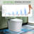 WOODBRIDGE Bidet Smart Toilet with Ultra-quiet&Quick Flush,1000g MaP Flush Score,Foam Shield,ADA Comfort Height,Auto Open/Close,Blackout Flush,Ambient Light,Heated Seat with Fragrance System