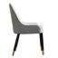 Chaise de salle à manger moderne en similicuir avec conception ergonomique et pieds en bois massif, ensemble de 2 pour une assise confortable-689458721