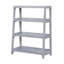 Bibliothèque moderne moderne, 3 tablettes, finition grise élégante, support de rangement vertical en bois pour jouets, 1 pièce-916693072