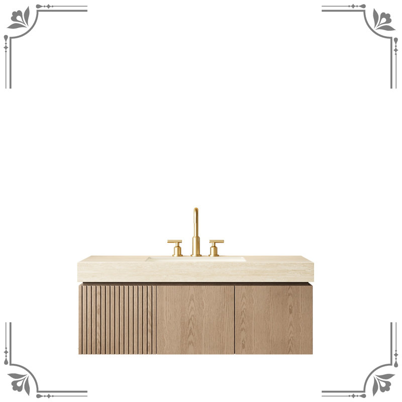Wall Mounted With Stone Top, Single-Hole