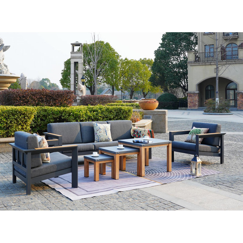 5 - Person Patio Conversation Set with Cushions