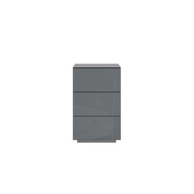 41 cm W Steel Bedside Table