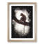 Long-Tailed Macaque Monkey Paint Splash - Picture Frame Graphic Art-56923023-56923029