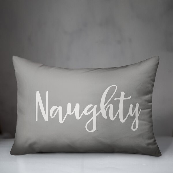 Naughty or Nice Christmas Pillow With Insert / Lumbar Pillow Single or  Double Sided Reversible Holiday Pillow 