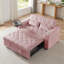 Canapé-lit en velours rose-913532880