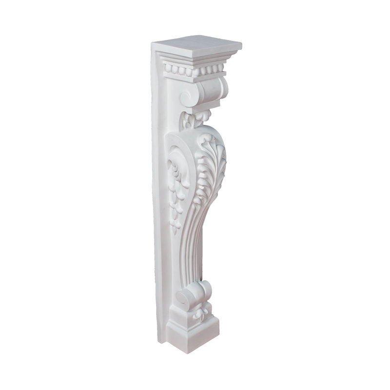 Large White Polyurethane Decorative Acanthus Corbel
