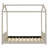 Velvet House Bed Wood Bed-904563310