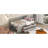 Twin Size Daybed With Drawers And Shelves, Gray-322239874-322239873