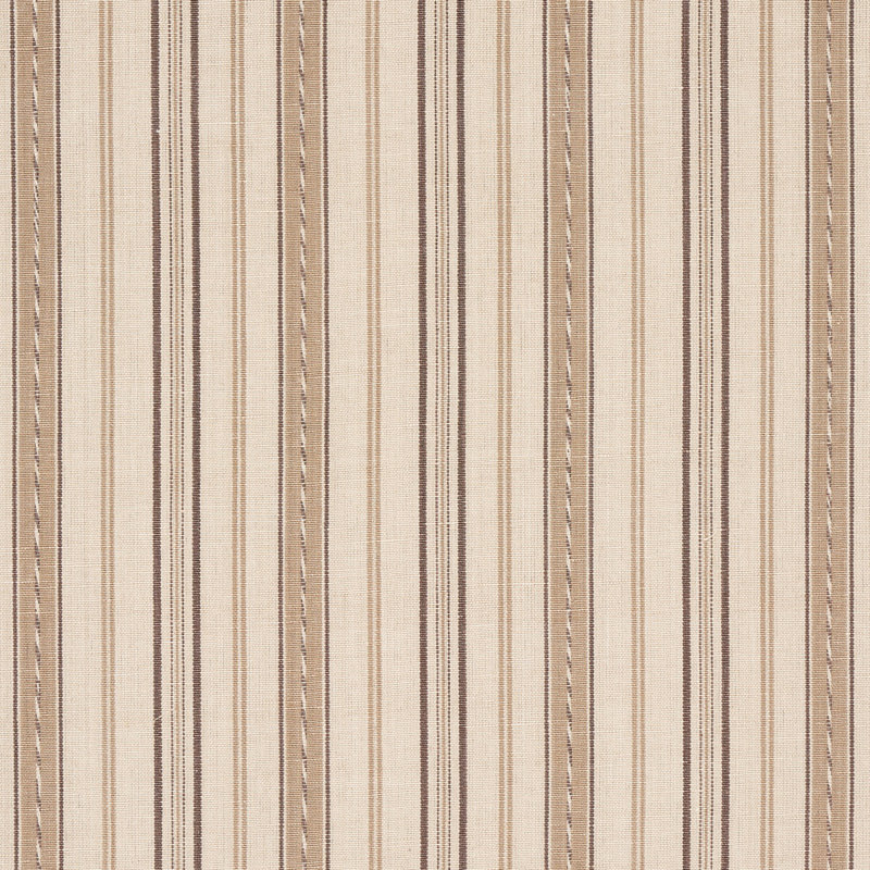 Lightfoot Stripe Fabric, Coffee