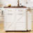 47.2-Inch Kitchen Cart With Drop Leaf, 9 Universal Wheels, And Towel Rack - Style, Adjustable Shelf, Removable Side Shelf Island, 47.2 Inches, 2 Drawers, Mobile 3 Pot Organizer, Concealed Trash-1111368833