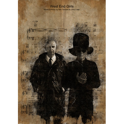 West End Girls The Petshop Boys No.1 Music Artists & Lyrics Collection - Art Prints