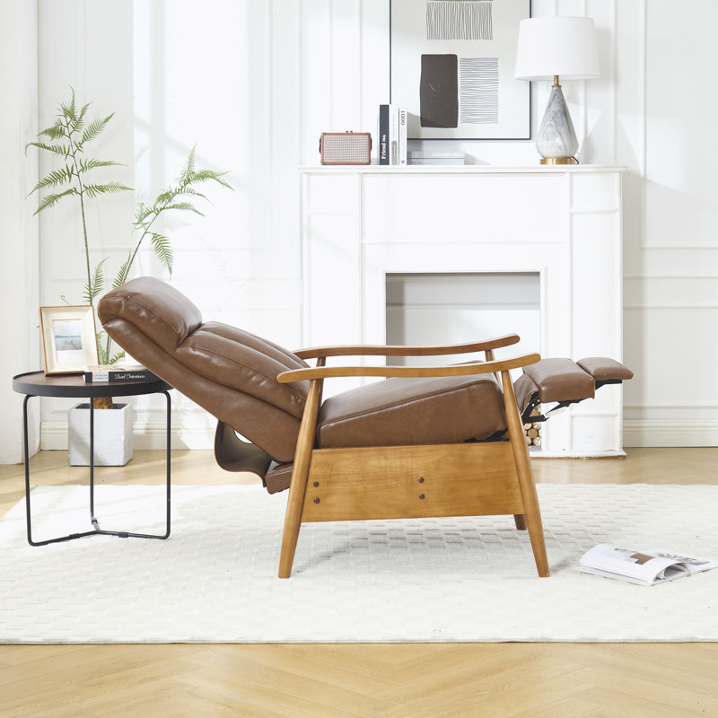 Fauteuil inclinable manuel, Marron clair