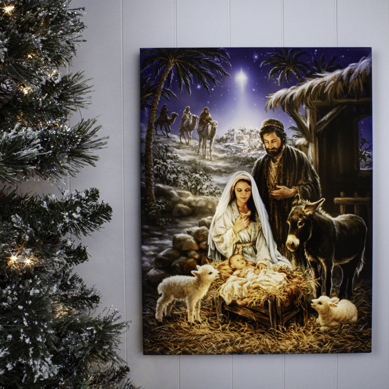 «A Savior Is Born» 18 x 24, impression DEL entièrement colorColor