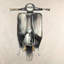 Petit vélocité noir - reproduction encadrée de moto pour la décoration intérieure