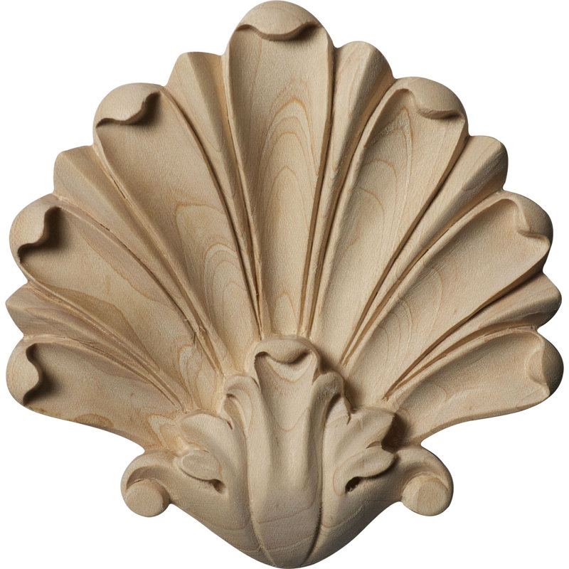 Foster Center, 4 1/2"H x 4 1/2"W x 1/2"D, Alder