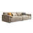 Ivory Polyester Modular Sofa cushion Threeseat-92742902