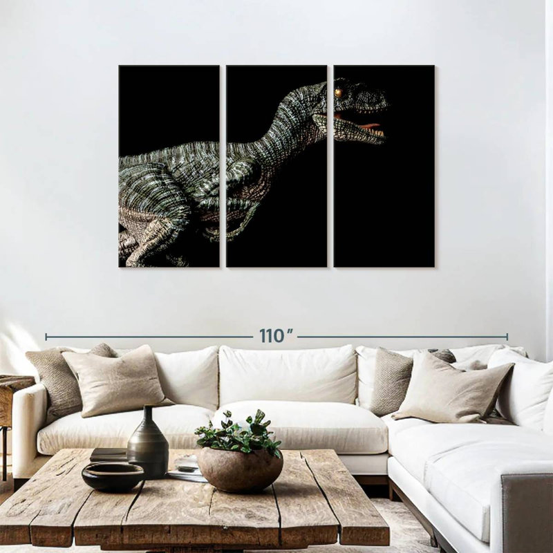 Velociraptor vicieuse, H 48 po x l 74 po
