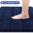 Striped Navy Blue Bathroom Rug Set 3 Pieces Ultra Soft, Non Slip Chenille Toilet Mat, Absorbent Plush Shaggy Bath Mats for Bathroom, Bedroom, Kitchen-496211955-496211939
