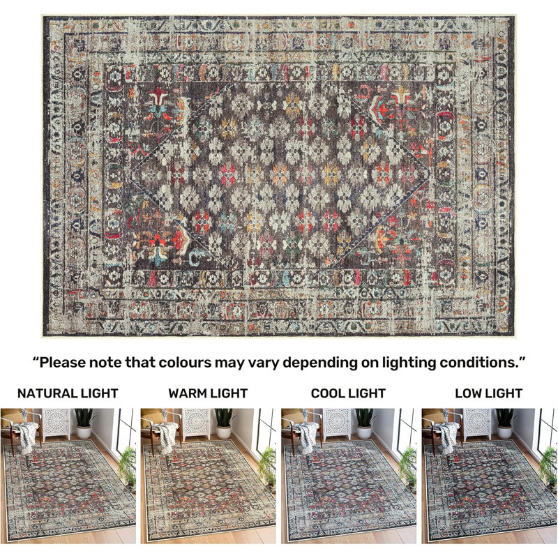 5-8 Abstract Area Rug, Rectangle 152 x 213 cm