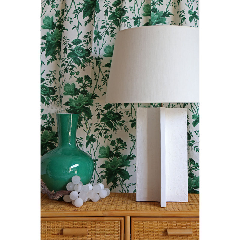 De La Tour Fabric, Green/Taupe