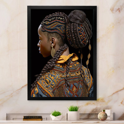 Femme afro-américaine, vêtements traditionnels I sur toile